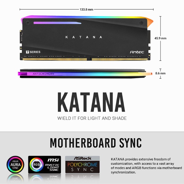 増設メモリ Antec KATANA AM4U36188G11-7DKR [DIMM DDR4 /8GB /2枚]