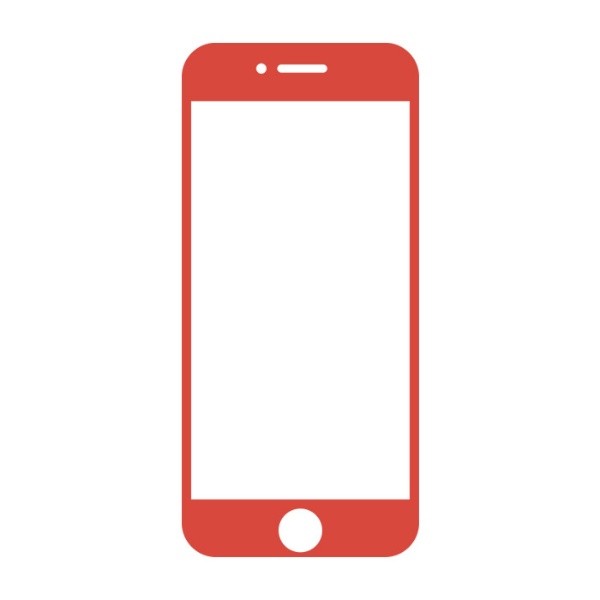 [iPhone 8/7/6s/6]iFace Round Edge Color Glass Screen Protector 饦ɥå饹 վݸ iFace å 41-890233