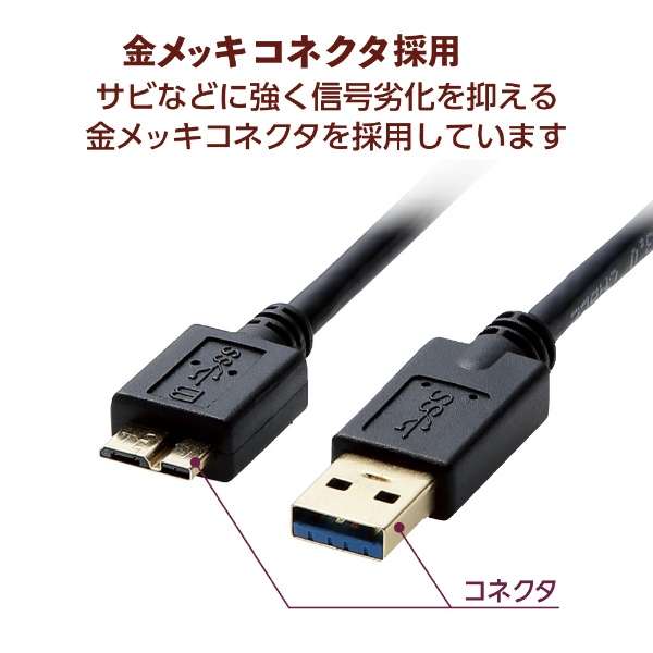 USB3.0P[u A-microB^Cv AVp 1.0m ubN DH-AMB3N10BK yïׁAOsǂɂԕiEsz_6