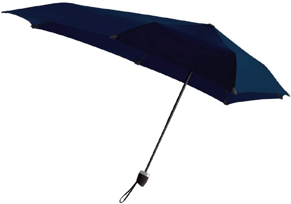 折りたたみ傘 ふるさと割 Manual 手開き 晴雨兼用 ミッドナイトブルー senz301-MB 収納時サイズ：約28×7×7cm 新入荷　流行