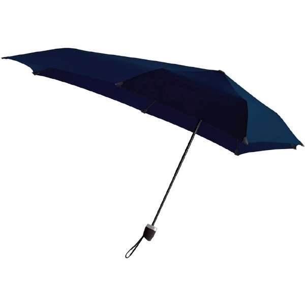 折りたたみ傘 Manual 手開き 晴雨兼用 ミッドナイトブルー senz301-MB [収納時サイズ：約28×7×7cm]_1