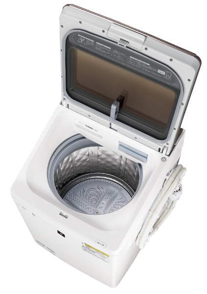 縦型洗濯乾燥機 ブラウン系 ES-PW10E-T [洗濯10.0kg /乾燥5.0kg 
