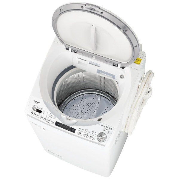 縦型洗濯乾燥機 ホワイト系 ES-TX8E-W [洗濯8.0kg /乾燥4.5kg