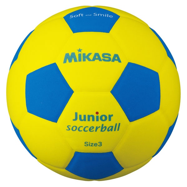 子供用 サッカーボール スマイルサッカーボール(3号球 軽量/イエロー