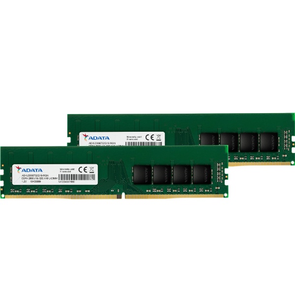増設メモリ デスクトップ用 AD4U2666732G19-D [DIMM DDR4 /32GB /2枚 ...