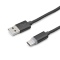 USB-A⇔USB-C电缆[充电/转送/2.0m/USB2.0]黑色GN-INDTC2M-BK]