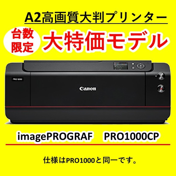 PRO-1000 インクジェットプリンター 【数量限定キャンペーンモデル】 imagePROGRAF [L判～A2ノビ]