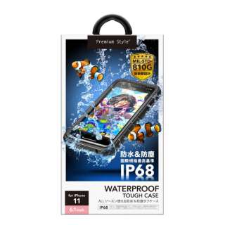 iPhone 11p@EH[^[v[tP[X ubN Premium Style ׯ PG-19BWP01BK