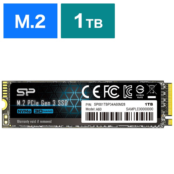 SP001TBP34A60M28 ¢SSD PCI-Express³ PCIe Gen34 P34A60 [1TB /M.2]