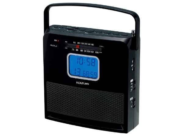 CDラジオ ブラック SAD-4707/K [ワイドFM対応] コイズミ｜KOIZUMI 通販