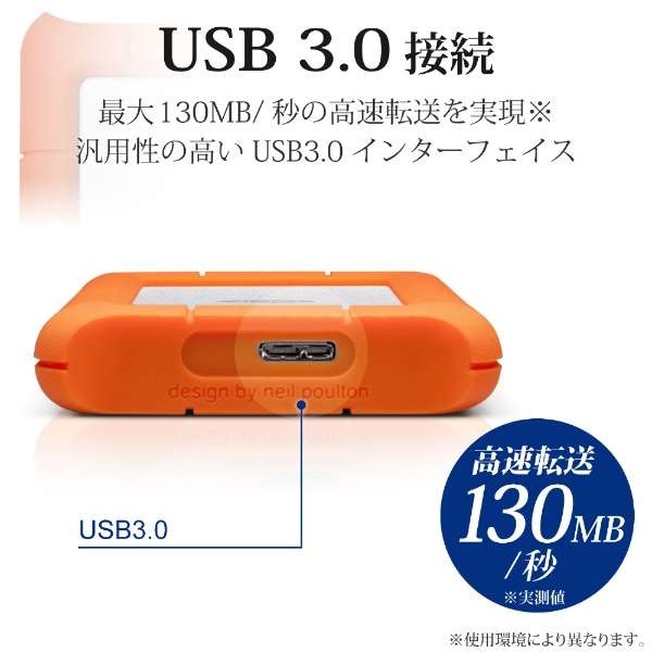 LAC301558 OtHDD USB-Cڑ Rugged Mini(Mac/Win) [1TB /|[^u^]_5
