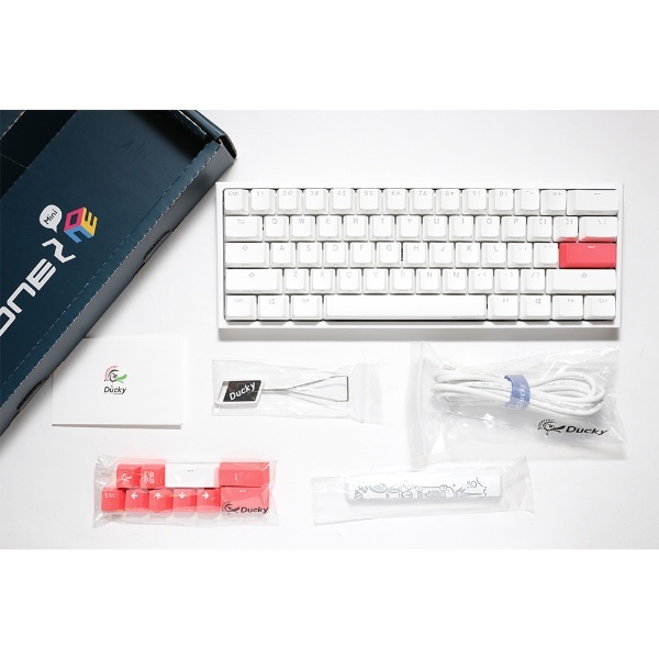 DUCKY ゲーミングキーボード One Mini RGB 60％ version シルバー軸(英語配列) dk-one2-rgb-mini-silver-rat ［USB  有線］