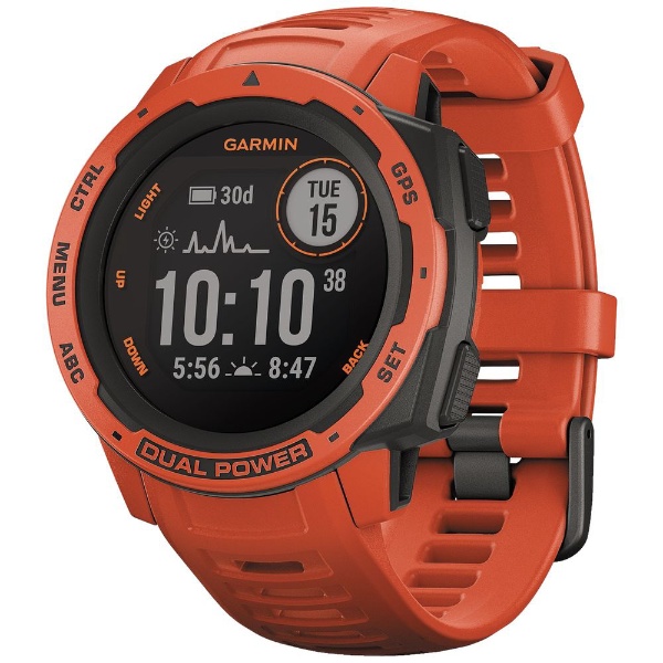 010-02293-70 Instinct Dual Power Flame Red Flame Red GARMIN｜ガーミン 通販 |  ビックカメラ.com