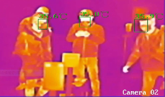 サーモ・サーマルカメラ】温度測定 顔認証端末(複数人同時測定可能