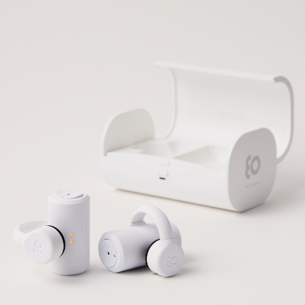フルワイヤレスイヤホン earsopen ホワイト PEACE-TW-1 [骨伝導 /Bluetooth]