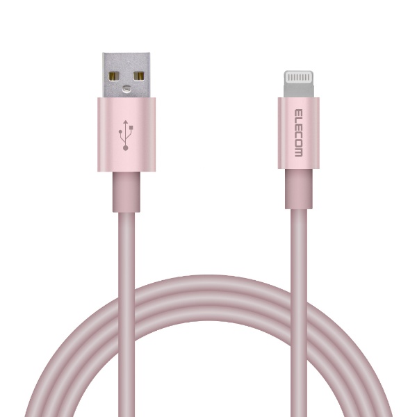 iPhone 充電ケーブル ライトニングケーブル 1m MFi認証 超急速 高耐久 Lightning ピンク iPod アルミコネクタ AL完売しました。 MPA-UALPS10PN iPad AirPods各種対応 アウトレット