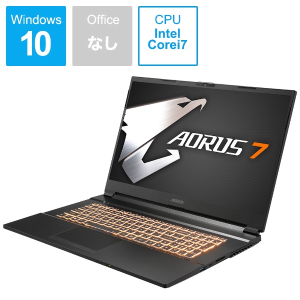 ゲーミングノートパソコン AORUS 7 KB-7JP1130SH [17.3型 /Windows10 Home /intel Core i7  /メモリ：16GB /SSD：512GB /2020年7月モデル]