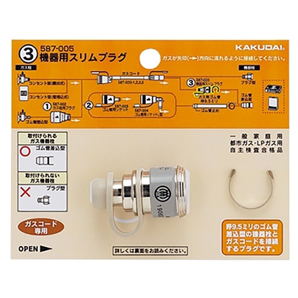 機器用スリムプラグ 587-005 カクダイ｜KAKUDAI 通販 | ビックカメラ.com