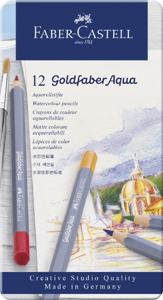 ゴールドファーバーアクア水彩色鉛筆セット １２色