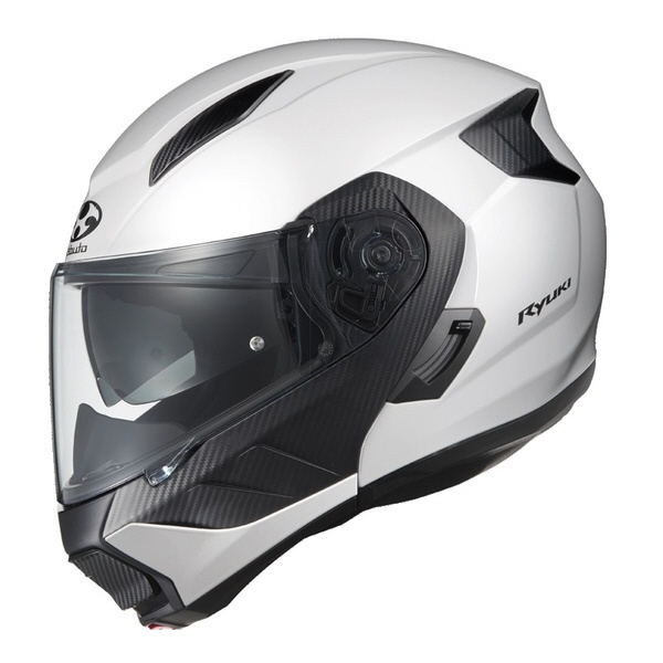 595944 新色追加 新登場 システムヘルメット RYUKI ホワイトメタリック XL