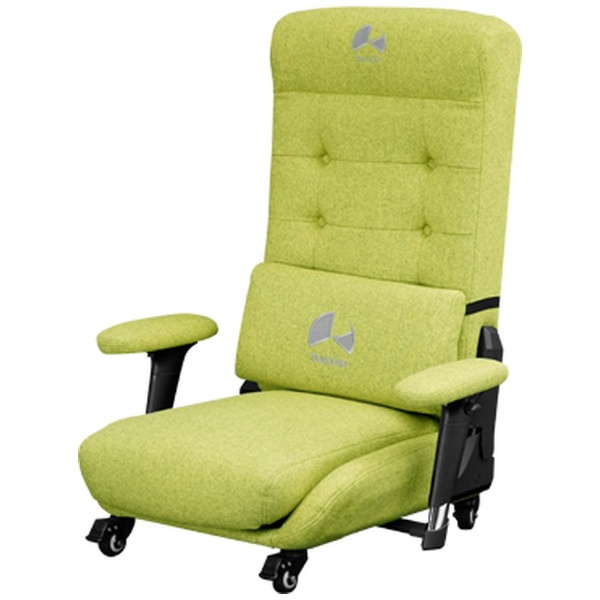 ゲーミングソファ座椅子 [W660ｘD730～1320ｘH270～920mm] グリーン BC-GX-350-GN