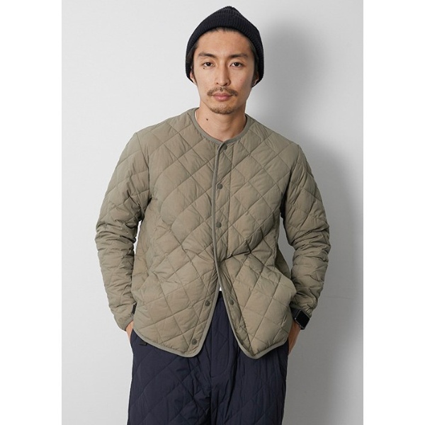 メンズ Recycled Ny Ripstop Down Cardigan(Lサイズ/ベージュ) JK-20AU01704BG