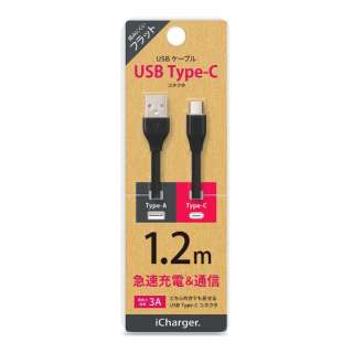 USB Type-C USB Type-A RlN^ tbgP[u iCharger ubN PG-CUC12M16 [1.2m]