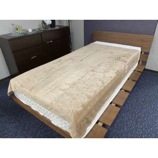 [毯子]软感觉柔滑毯子埃玛单人尺寸(140x190cm/BRAUN)
