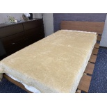 [毯子]让得到棉流利的毯子汉克单人尺寸(140x200cm/浅驼色)