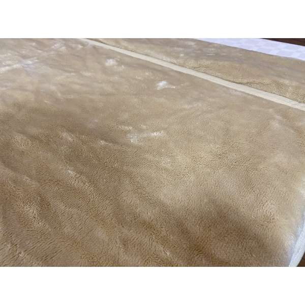 [毯子]棉让进入光滑的毯子汉克单人尺寸(140x200cm/浅驼色)_2