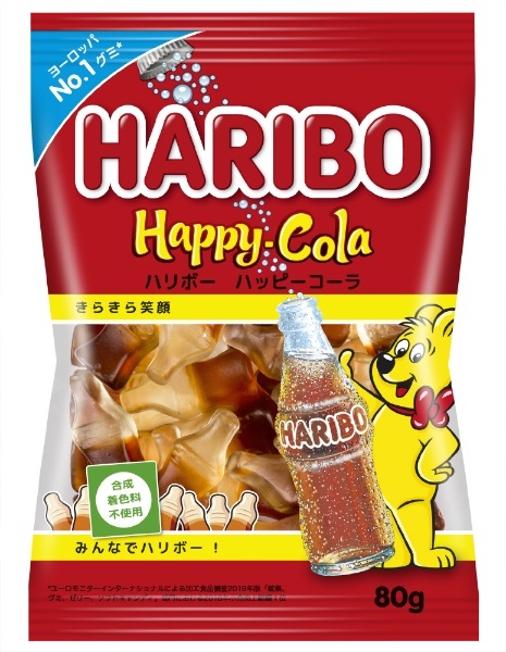 ハリボー ハッピーコーラ 80g【おつまみ・食品】 ハリボー｜HARIBO 通販 | ビックカメラ.com