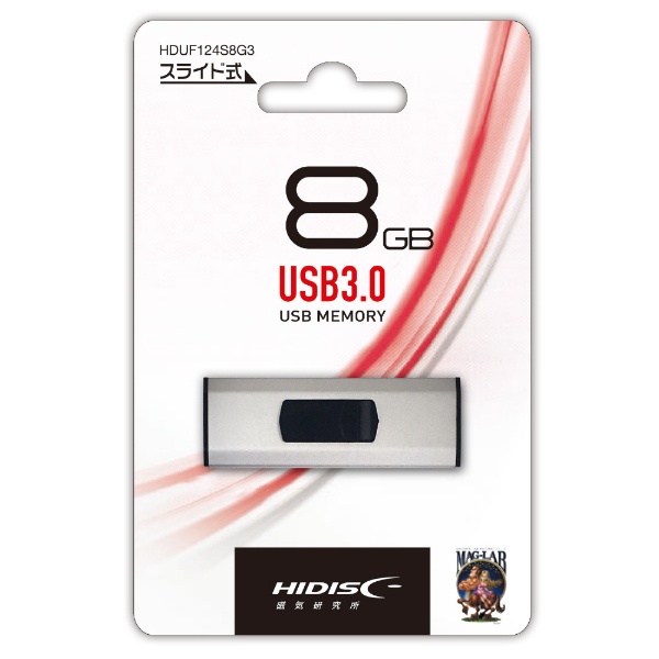 USB HIDISC Vo[ HDUF124S8G3 [8GB /USB TypeA /USB3.0 /XCh]