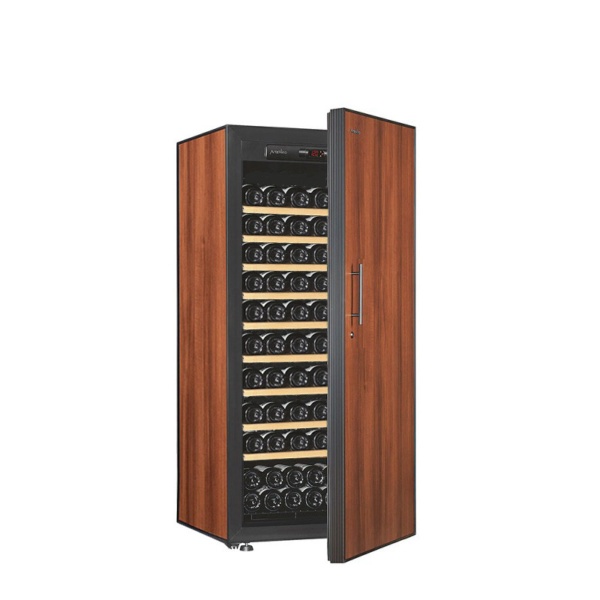 ワインセラー プレーン扉 棚板9枚 アルテビノ OMシリーズ タバコ（茶色） OM09-TB [122本 /右開き] 《基本設置料金セット》