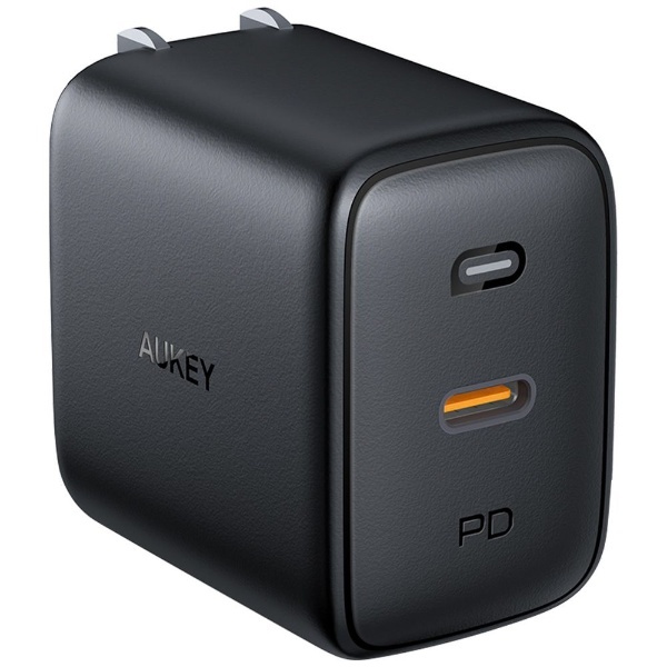 AUKEY（オーキー） USB充電器 Omnia 60W USB-C ブラック PA-B2-BK [1ポート /USB Power Delivery対応  /GaN(窒化ガリウム) 採用] AUKEY｜オーキー 通販