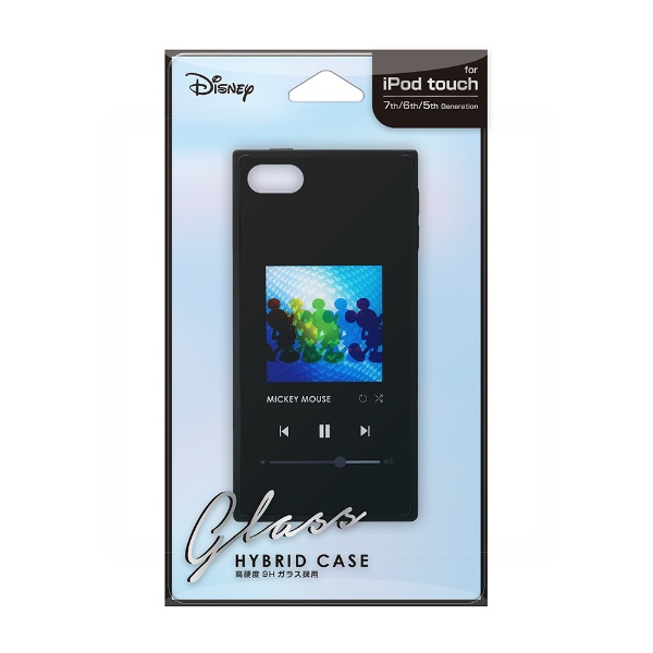 iPod Touch(第5/6/7世代)用 ガラスハイブリッドケース ミッキーマウス