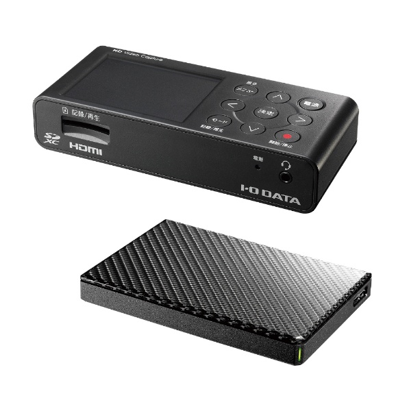 HDMI/アナログキャプチャー ポータブルHDD（1TB）同梱モデル GV