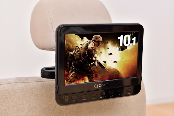 QRIOM ヘッドレストモニター DVDプレーヤー CPD-M101(B)