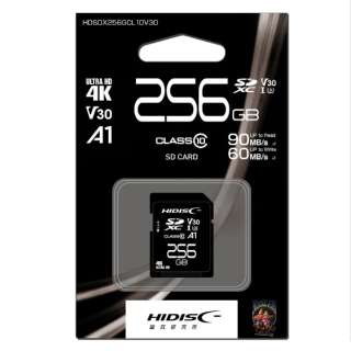 SDXCJ[h HDSDX256GCL10V30 [Class10 /256GB] yïׁAOsǂɂԕiEsz