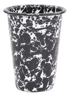 大玻璃杯Splatter TUMBLER(414mL、高度12cm/BLACK)D93