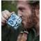 茶杯Splatter SMALL FOOTED BOWL(出自为473ml、高6.3 x 12.7cm/TURQUOISE)D02[处分品外装的不良的退货、交换不可]_3)
