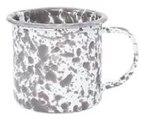啤酒杯茶杯SplatterMUG(出自外装不良的退货、交换为354ml、高度8cm/GREY)D11[处分品不可能的])