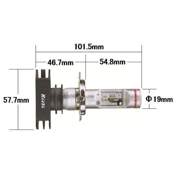 ヘッドランプ専用LEDホワイトビームNeo VerII P414KWT