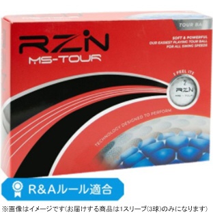 ゴルフボール RZN MS-TOUR《1スリーブ(3球)/ホワイト》 【返品交換不可