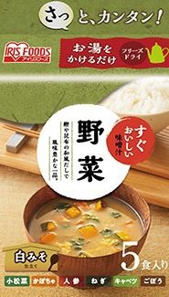 FOODS　すぐおいしい味噌汁　アイリスフーズ｜IRIS　5食入り　野菜　通販