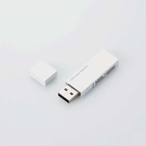 USBメモリ ホワイト MF-MSU2B64GWH [64GB /USB TypeA /USB2.0 /キャップ式]
