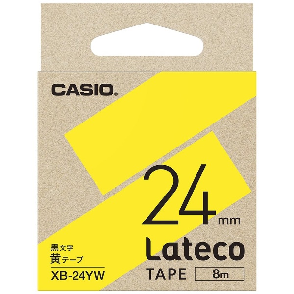 特売 ラベルライターLateco用テープ 黄 毎日続々入荷 XB-24YW