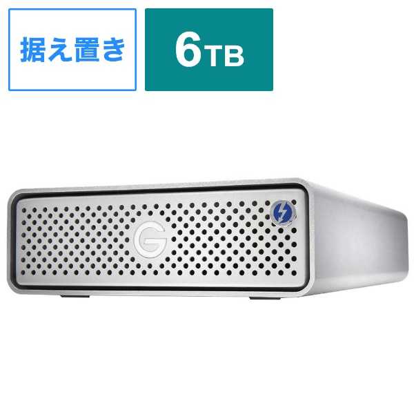 0G10490 外付けHDD Thunderbolt＋USB-C接続 G-Drive with Thunderbolt 3(Mac用) [6TB  /据え置き型]