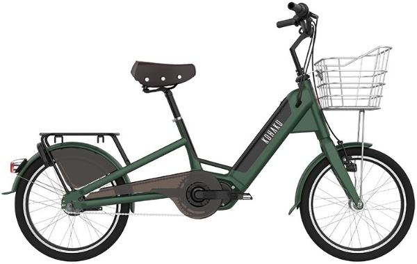 【eバイク】20型 電動アシスト自転車 KOHAKU CS500(フェアリーグリーン/内装3段変速) AU-CS500 【キャンセル・返品不可】