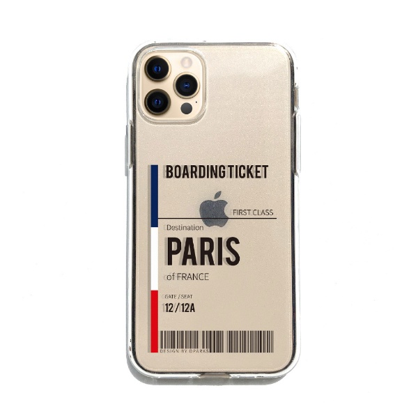 iPhone 12 ※アウトレット品 Pro Max ショップ 6.7インチ対応ソフトクリアケース Paris