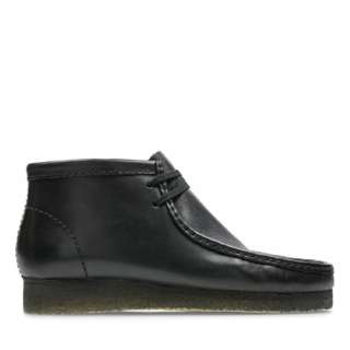 UK8/26cm Y V[Y Wallabee Boot/r[u[c(Black Leather ubNU[)26155512
